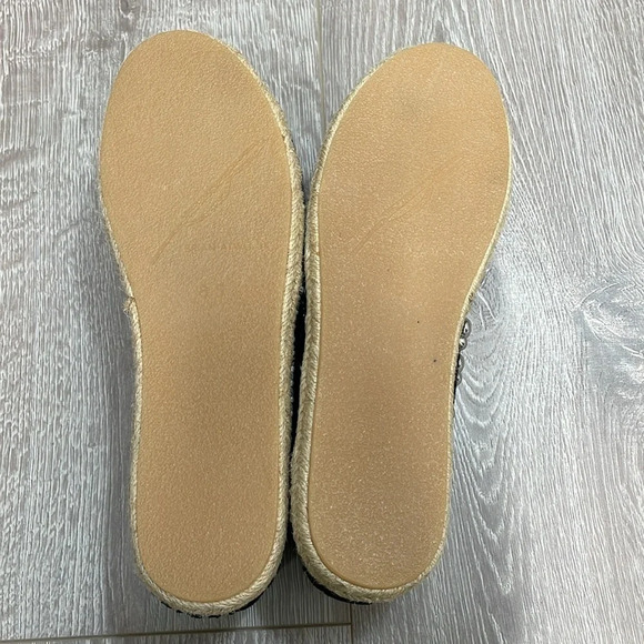 NWOT B Brian Atwood Studded Eli Black Suede Leather Espadrille Flats 8.5 - Picture 8 of 14